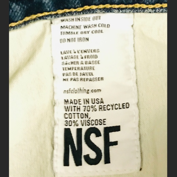NSF dark blue washed jeans size 29 - Picture 5 of 7